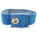 Wrist Strap Only, Adjustable, 7mm Snap, Conductive, Stainless Steel, Blue redirect to product page